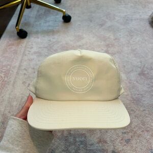 Vuori Off-White Flat Brim Hat